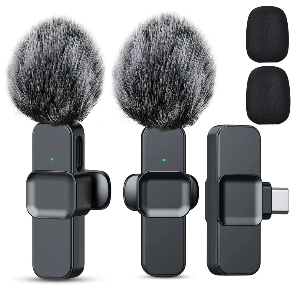 Pink Wireless Lavalier Microphone