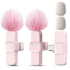 Pink Wireless Lavalier Microphone
