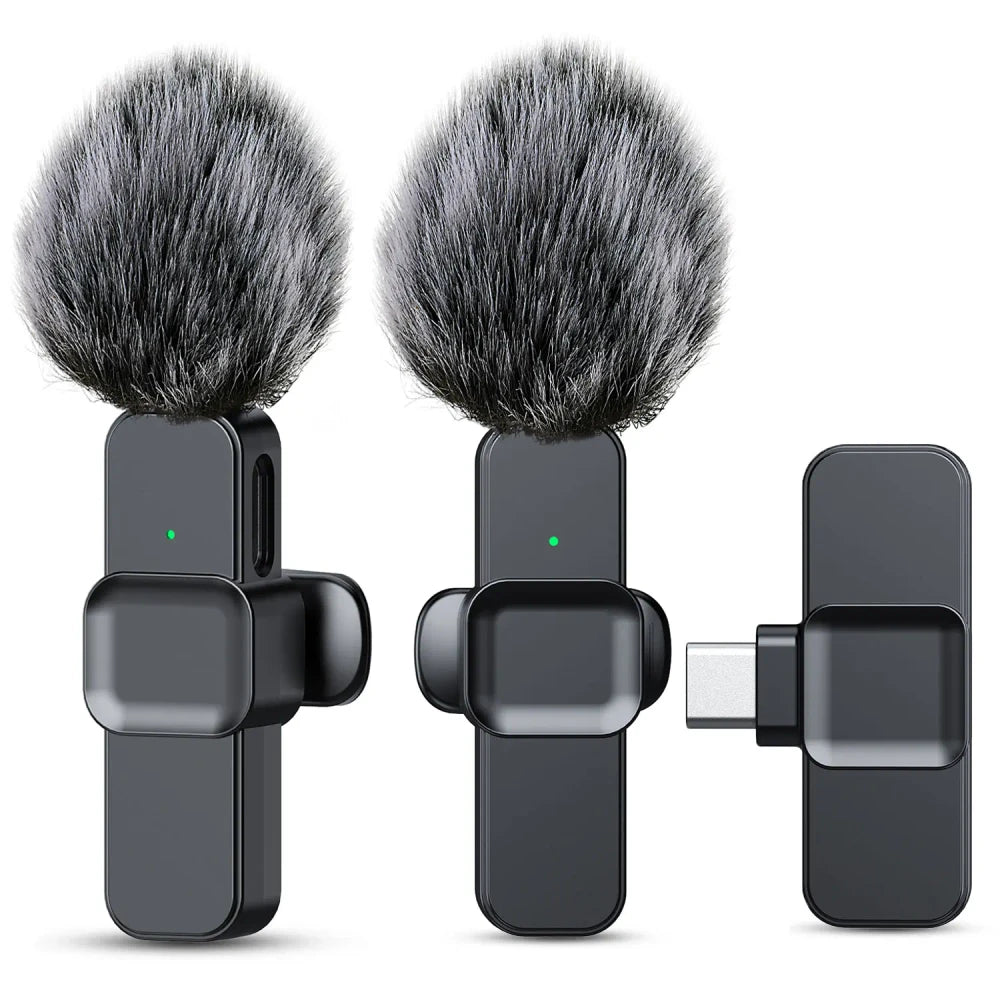 Pink Wireless Lavalier Microphone